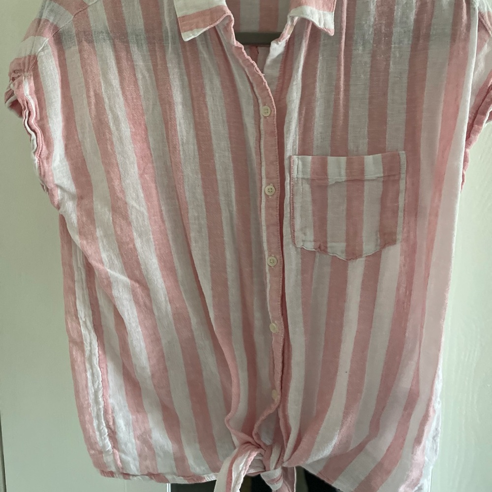 Old navy button down striped shirt